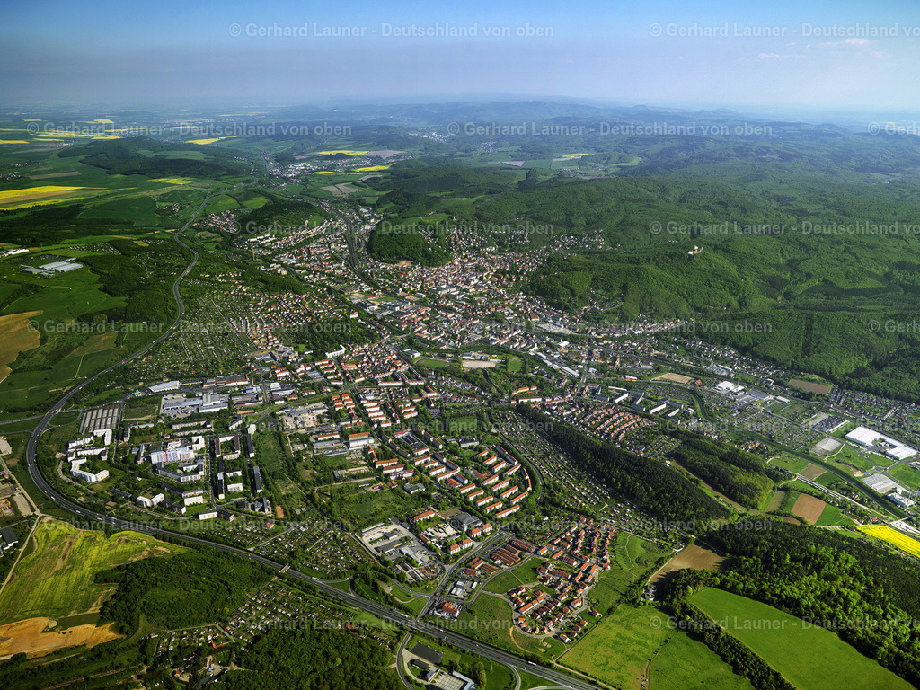 2801527 | Blick über Eisenach und den Thüringer Wald in Richtung Osten