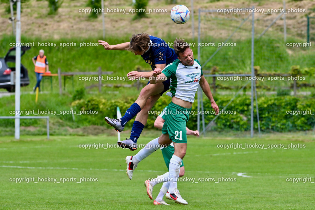ATUS Velden vs. VST Völkermarkt | #13 Felix Fürstaller ATUS Velden, #21 Oliver Kuester VST Völkermarkt, ATUS Velden vs. VST Völkermarkt, ATUS Velden vs. VST Völkermarkt am 30.05.2024 in St. Egyden (Sportpark St. Egyden), Austria, (Photo by Bernd Stefan)