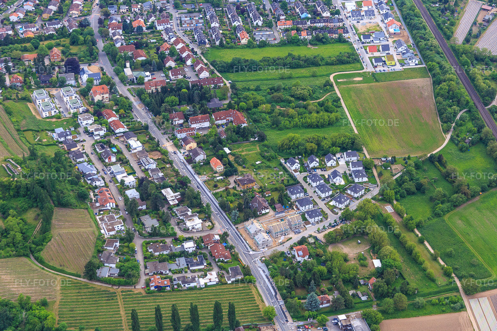 Luftbild: Neubaugebiet Pirolweg im Ortsteil Auerbach in Bensheim im Bundesland Hessen in Deutschland. Foto: IMG_088960.jpg vom 20.05.2016 durch Werner Riehm/FLY-FOTO.de