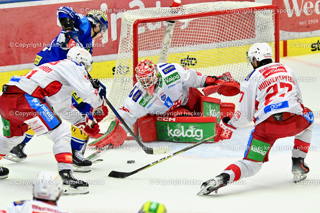 EC IDM Wärmepumpen VSV vs. EC KAC  | #32 Dahm Sebastian EC KAC, #27 Hundertpfund Thomas EC KAC, EC IDM Wärmepumpen VSV vs. EC KAC , EC IDM Wärmepumpen VSV vs. EC KAC  am 27.10.2024 in Villach (Stadthalle Villach), Austria, (Photo by Bernd Stefan)