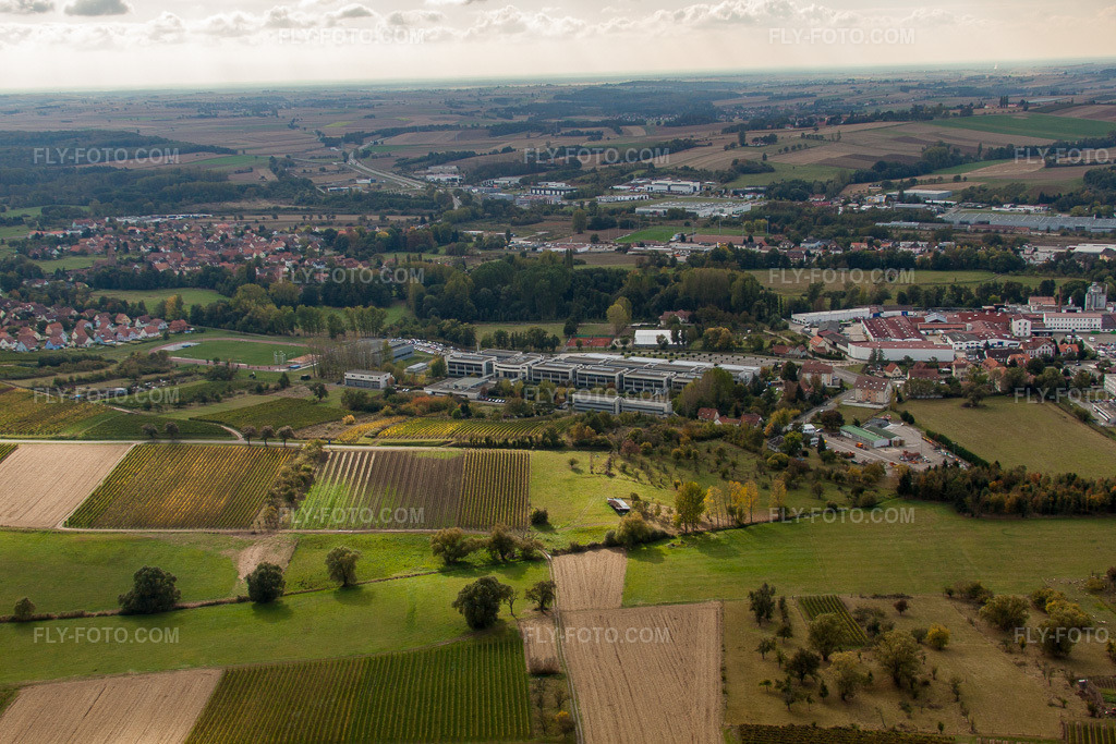 Aerial view: Lycé Stanislas in the district Altenstadt in Wissembourg in the state Bas-Rhin, France.Photo: IMG_22476.jpg taken on 10/15/2009 by Werner Riehm/FLY-FOTO.comResolution of the original: 4752 x 3168 px