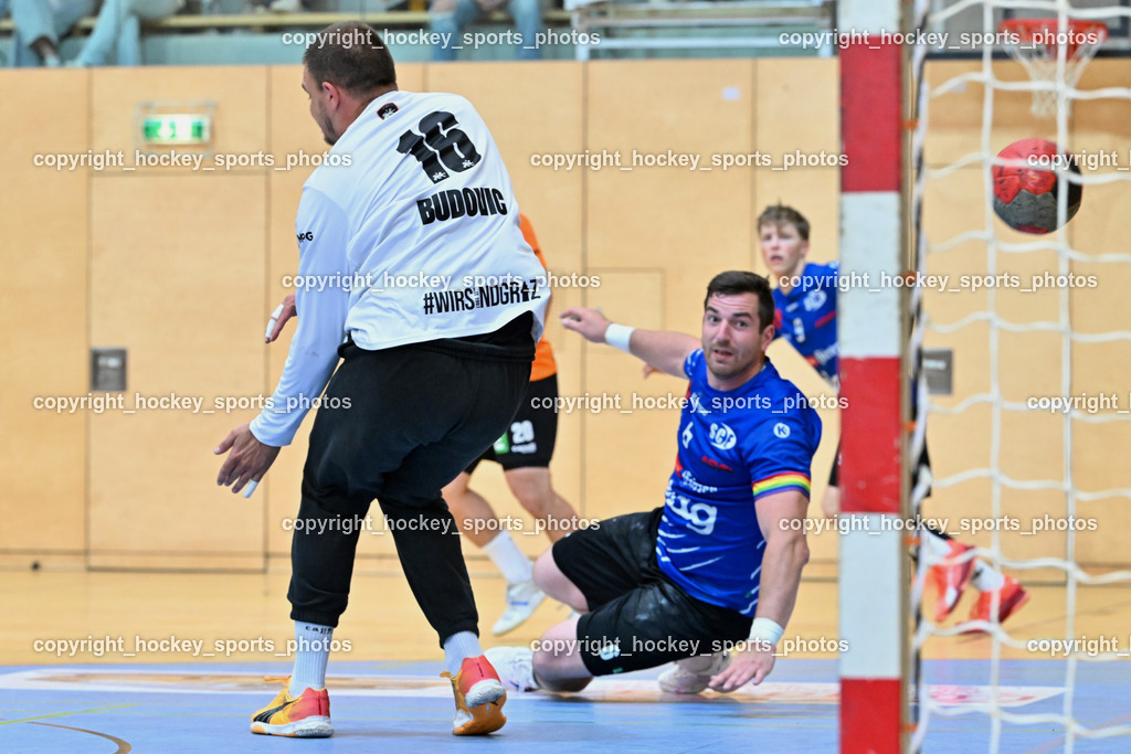 SC Ferlach vs. HSG Holding Graz | #6 Nosan Blaz SC Ferlach, #16 BUDOVIC Jovo HSG Graz, SC Ferlach vs. HSG Holding Graz, SC Ferlach vs. HSG Holding Graz am 24.05.2025 in Ferlach (Ballspielhalle Ferlach), Austria, (Photo by Bernd Stefan)