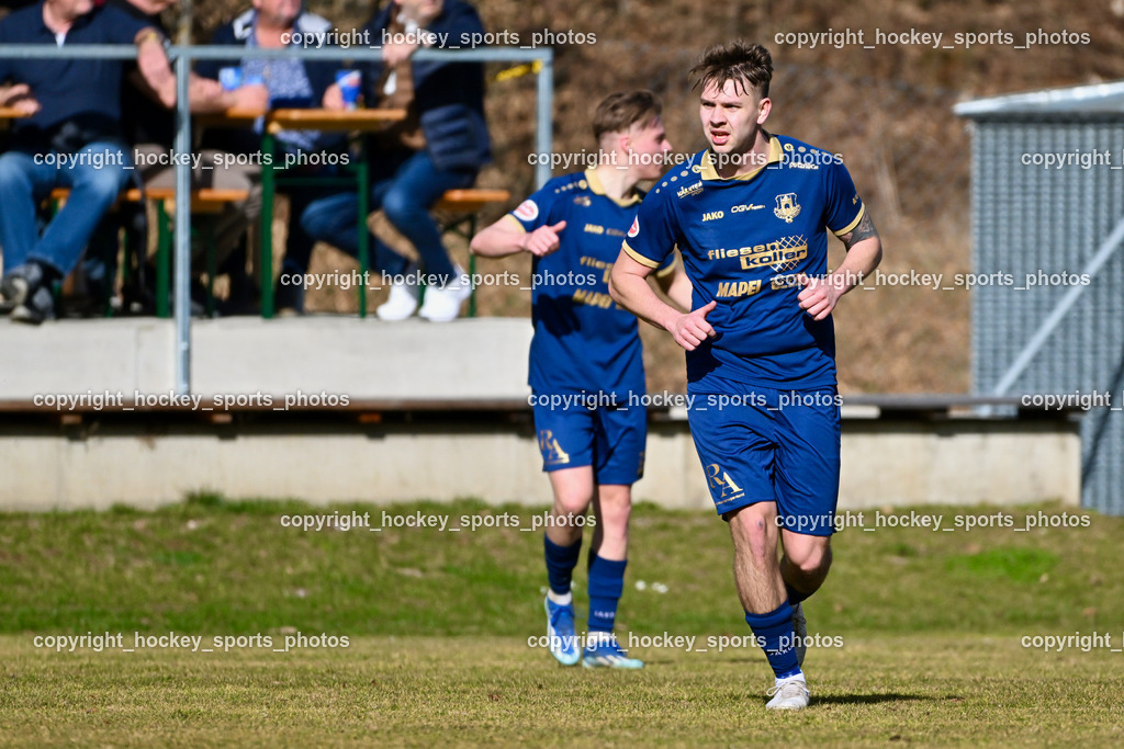 ATUS Velden vs. SPG LASK Amateure OÖ | #6 Florian Schaller ATUS Velden, #23 Ralph Roman Scheer ATUS Velden, ATUS Velden vs. SPG LASK Amateure OÖ, ATUS Velden vs. SPG LASK Amateure OÖ am 07.03.2026 in Velden (Wald Arena Velden), Austria, (Photo by Bernd Stefan)