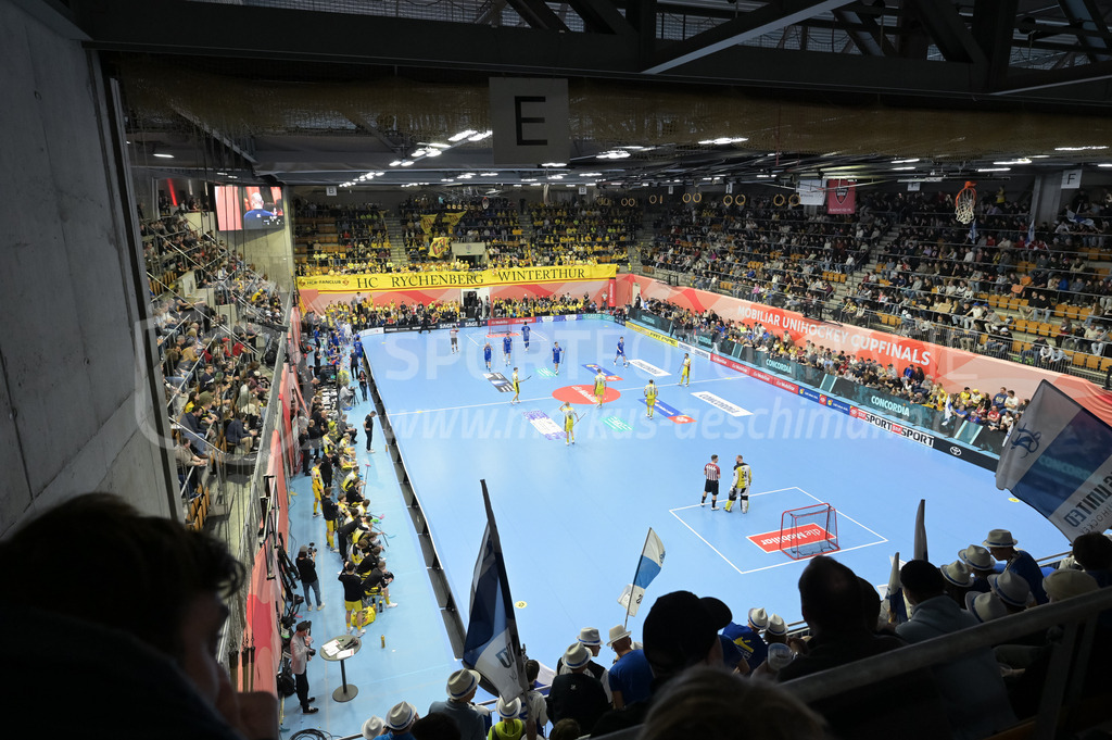 Zug United vs HC Rychenberg - 22. February 2025 | Zug United vs HC RychenbergSporthalle Wankdorf, BernSpielbeginn in der Wankdorf-Halle.Bild: Sportfotografie Markus Aeschimann | www.markus-aeschimann.ch - Realisiert mit Pictrs.com