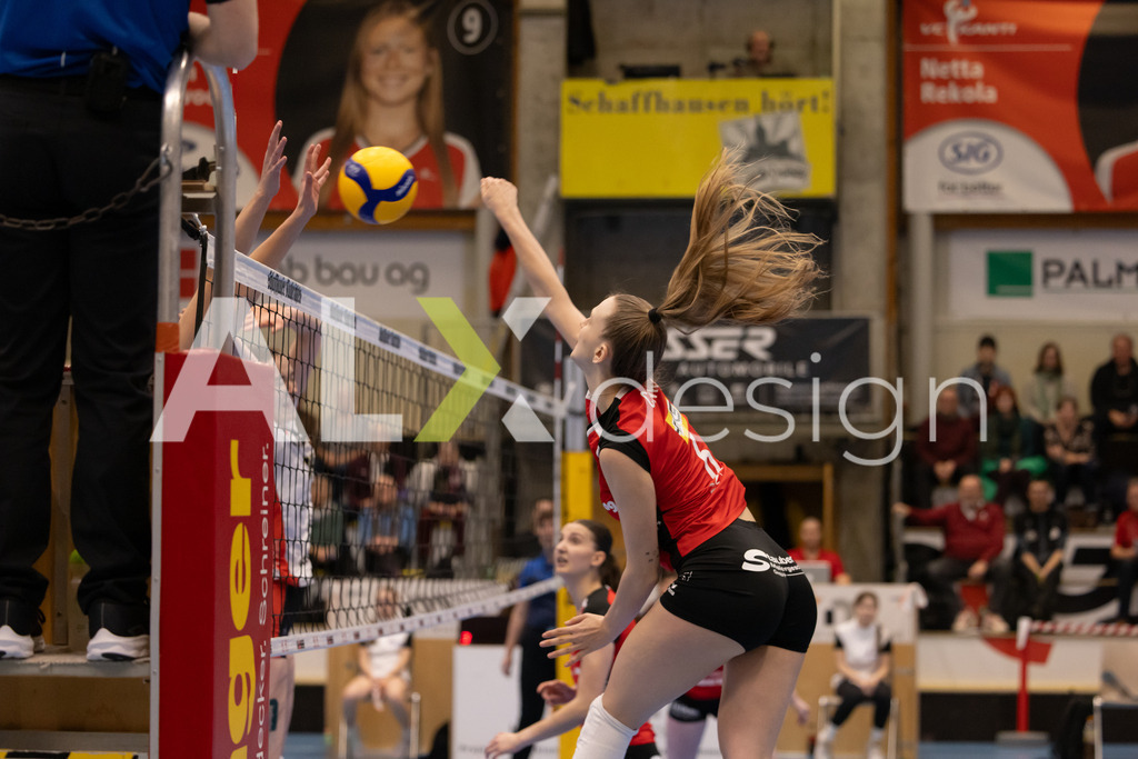 Volleyball I Frauen I Saison 2025-2026 I Volleyball NLA | Women I 1/4 Finals I VC Kanti Schaffhausen - BIWI Volleyball Franches-Montagnes I 21.02.2026 | 6 Nina Cavka (CH) (VC Kanti Schaffhausen) – Aussen - Realisiert mit Pictrs.com
