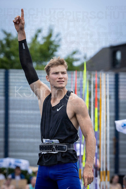 Multisport Event; Ratingen, 28.06.2026 | RATINGEN, GERMANY - JUNE 28, 2026 : Rasmus Roosleht (EST / Estonia) competing in the javelin during the Multisport Event at Stadion Ratingen on June 28, 2026 in Ratingen, Germany.