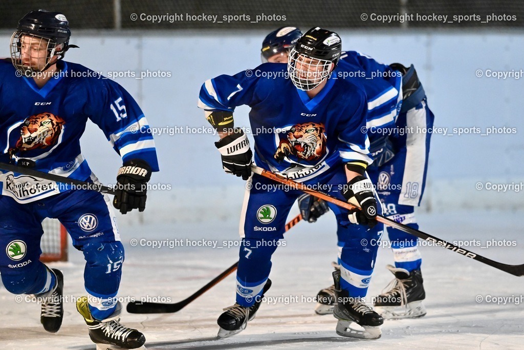 EC Ice Tigers Paternion vs. DSG Ledenitzen Faakersee 14.1.2024 | #15 Rauter Johann, #7 Kreuger Matthias