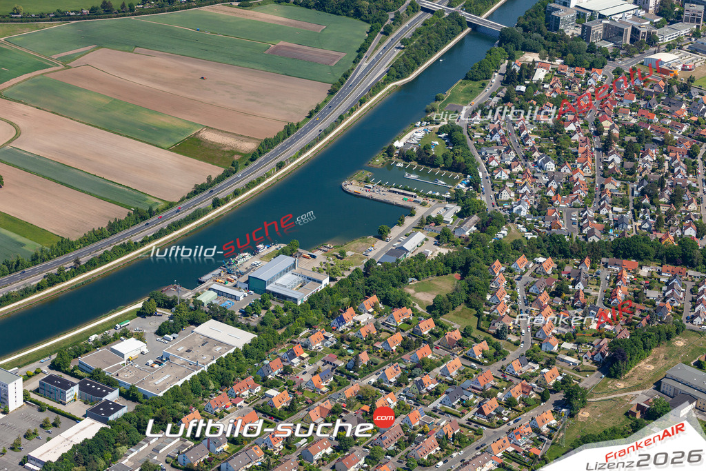 Aktuelles Luftbild von Gebersdorf Nürnberg - Die Luftaufnahme wurde 2020 mittels UL-Flugzeug erstellt ( keine Drohne ) - hochauflösende Kamera-Systeme von  Canon -Beste Qualität - Für grossformatige Ausdrucke geeignet. Die Geschenkidee !
