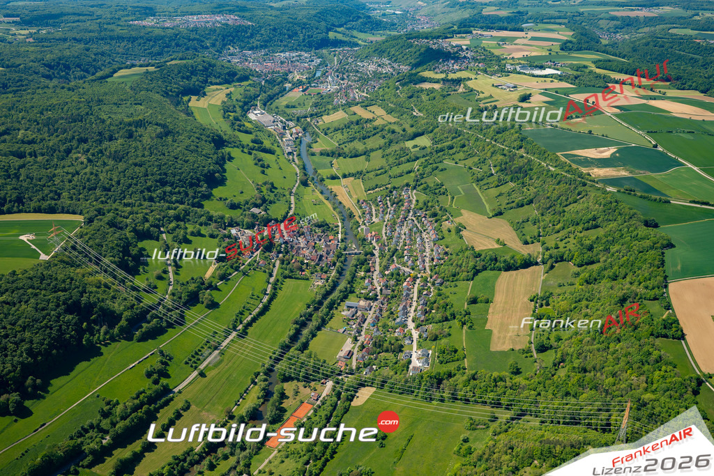 Morsbach Künzelsau Bild- Das Luftbild wurde 2025 vom UL-Flugzeug heraus erstellt ( keine Drohnen Bilder! ) - Hochauflösende Luftaufnahme -Nicht vergleichbar mit Google Maps oder Satelittenbilder- Die Geschenkidee !Mit Lizenz und Bildrechte bestellbar