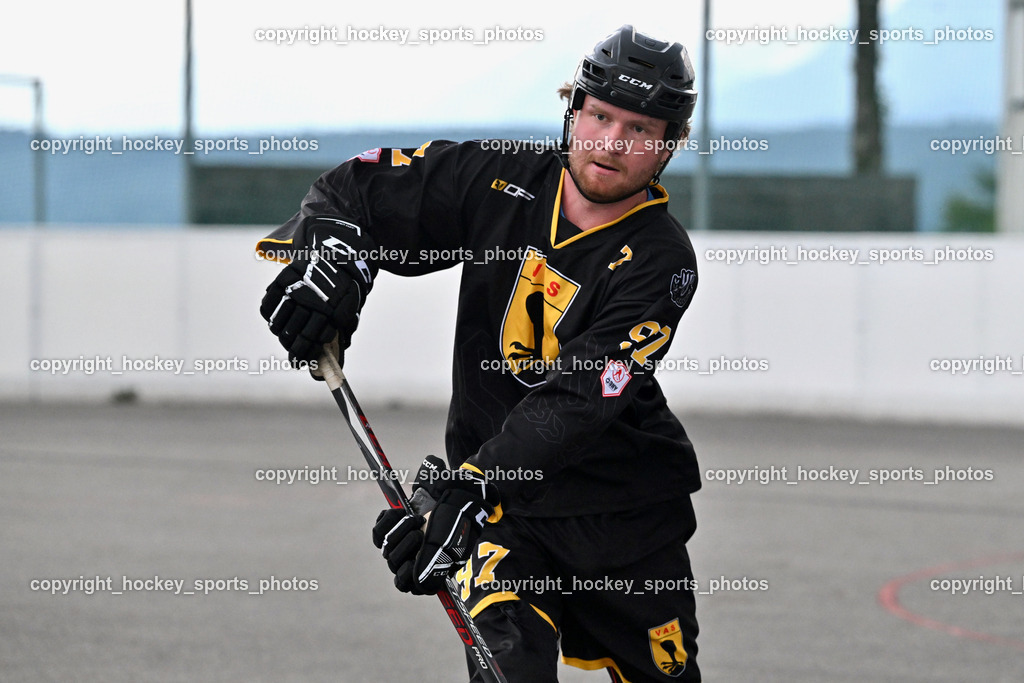 ASKÖ Hockey Villach vs. VAS Ballhockey  | #97 Pirsch Christoph VAS Villach, ASKÖ Hockey Villach vs. VAS Ballhockey , ASKÖ Hockey Villach vs. VAS Ballhockey  am 06.07.2025 in Villach (Alpen Arena ), Austria, (Photo by Bernd Stefan)