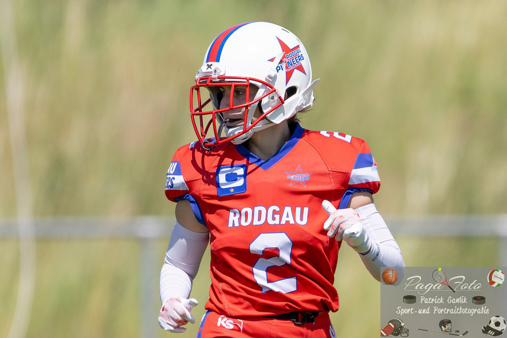 GFLW 1: German Football League Women 1: Rodgau Pioneers Ladies - Stuttgart Scorpions Sisters, 07.06.2026 | Rebecca Meier (Rodgau Pioneers Ladies #2), Freisteller, Portrait / Porträt, Rodgau Pioneers Ladies - Stuttgart Scorpions Sisters, Rodgau, Maingau-Energie-Stadion "Am Weichsee", 7.6.2026 - Realisiert mit Pictrs.com