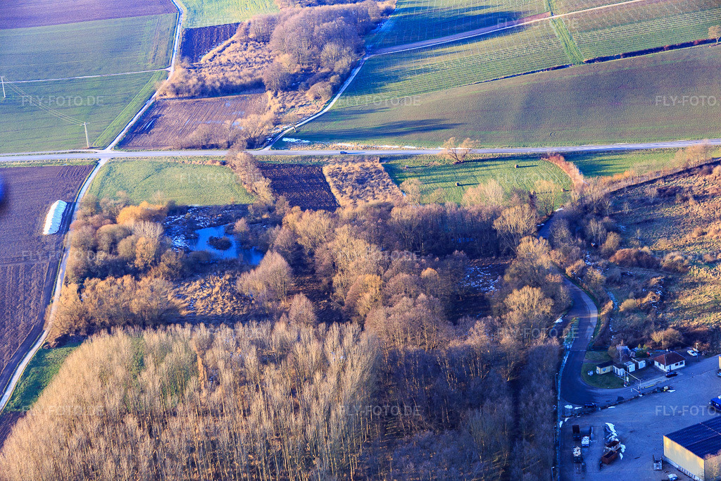 Luftbild: Recyclinghof des Wertstoffwirtschaftszentrum Süd Südliche Weinstraße im Ortsteil Ingenheim in Billigheim-Ingenheim im Bundesland Rheinland-Pfalz in Deutschland. Foto: IMG_076568.jpg vom 05.01.2015 durch Werner Riehm/FLY-FOTO.deWertstoffWirtschaftszentren | Landkreis Südliche Weinstraße