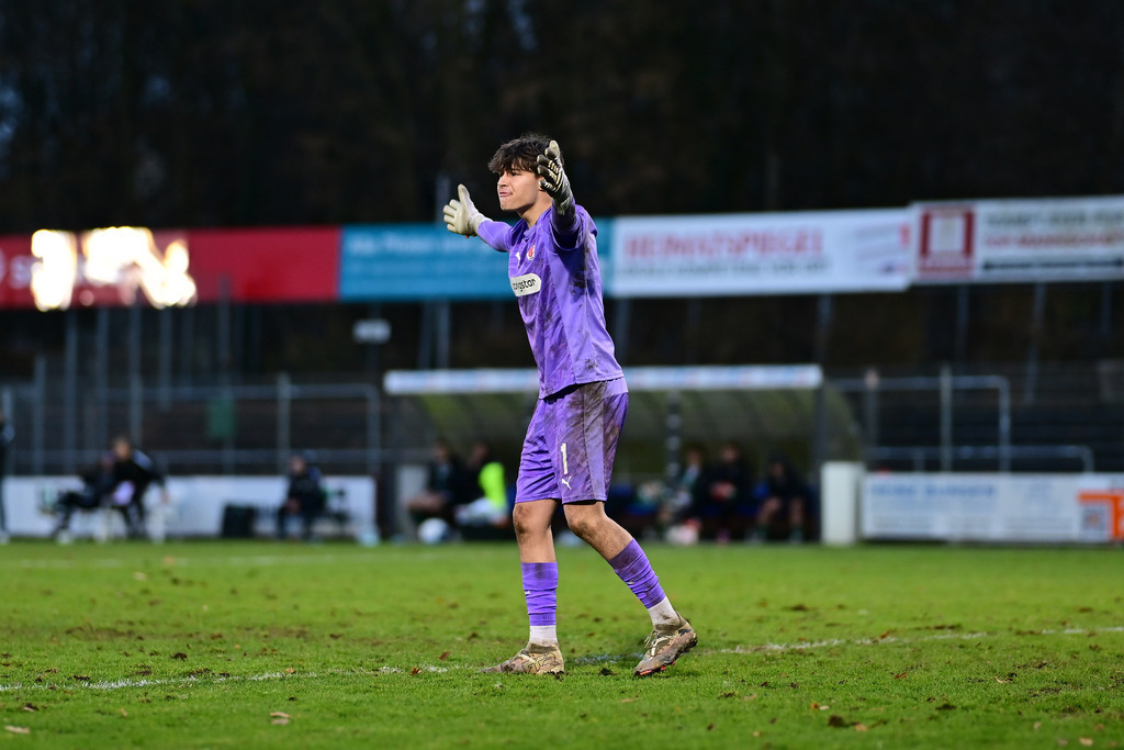 Fußball I Herren I Saison 2025-2026 I Regionalliga Nord I 21. Spieltag I FC St. Pauli II - VfB Lübeck | Melvin Christian Witte (1, FC St. Pauli II) - Realisiert mit Pictrs.com