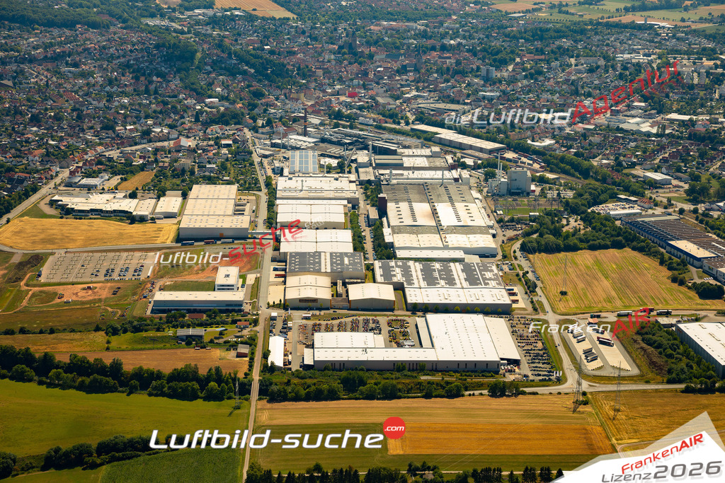 Die Luftaufnahme Gewerbegebiet - Korbach wurde 2022 vom Flugzeug aus (keine Drohne) erstellt. Hohe Auflösung -für große Poster und Wandbilder geeignet - Garantiert!