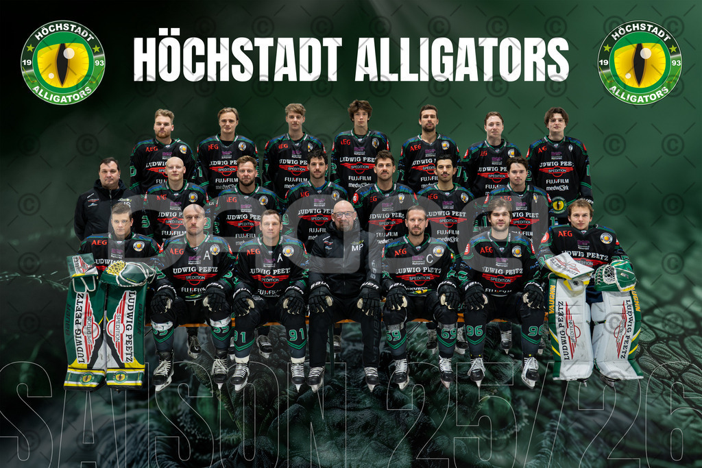 Alligators_Team_2025-Edit | Höchstadt Alligators Fotogalerie: Eishockey-Action aus Franken. Professionelle Spielfotos, Portraits & Stadionbilder zum Download. Jetzt entdecken! - Realisiert mit Pictrs.com