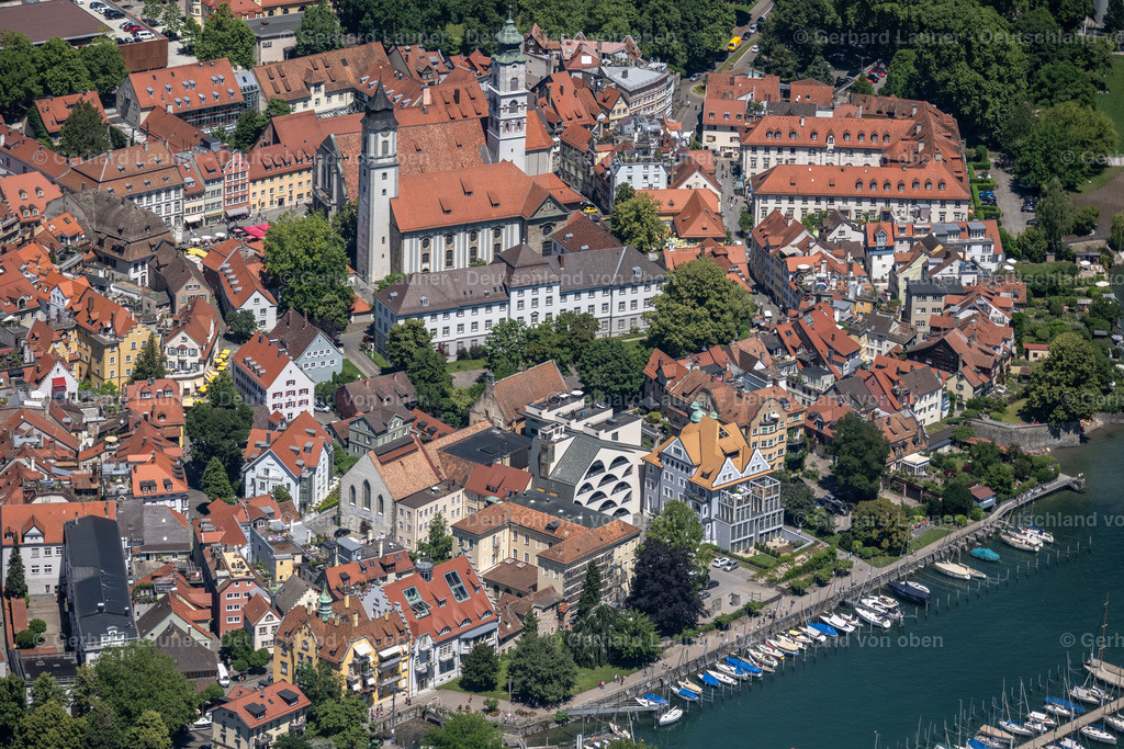 4031495 | LINDAU (BODENSEE) 12.06.2020 Ortskern am Uferbereich des Bodensee in Lindau (Bodensee) im Bundesland Bayern, Deutschland. // Village on the banks of the area Lake Constance in Lindau (Bodensee) in the state Bavaria, Germany. Foto: Gerhard Launer