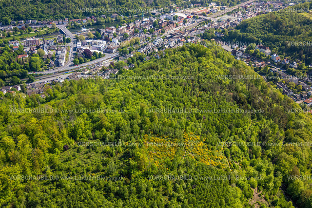 Hagen240504498Hohenlimburg | Luftbild, Waldgebiet und Ortsansicht Wohngebiet, Fluss Volme, Hohenlimburg, Hagen, Ruhrgebiet, Nordrhein-Westfalen, Deutschland