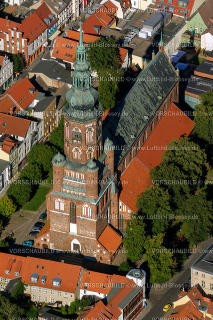 Greifswald12084045 | Greifswalder Dom St.Nikolai, Der Dom St. Nikolai (um 1263) ist zugleich die größte Kirche der Stadt, Gründungsort der Universität und Predigtkirche des Bischofs der PEK, Mitte, Zentrum,  Greifswald, Mecklenburg-Vorpommern, Deutschland, Europa