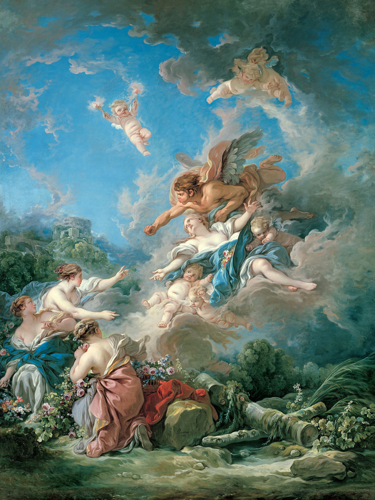 Francois Boucher - Boreas entführt Oreithyia | Moderne Wandbilder auf Leinwand, Acylglas, Alu-Dibond oder als Poster. Tauchen Sie ein in die Welt KI-generierter Kunstwerke - entdecken Sie hochwertige Kunstdrucke unserer Gemälde, Illustrationen und fotorealistischen Motive.