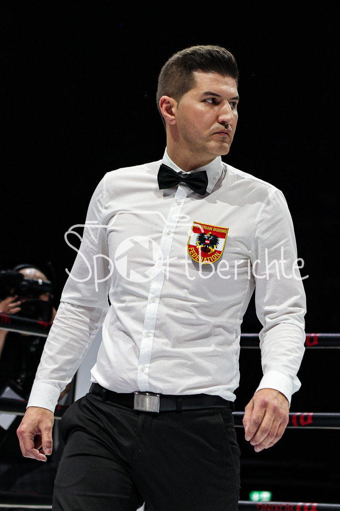 Profi - Box - Gala / Main Event | Ringrichter Ilhan HOMOVIC in Aktion