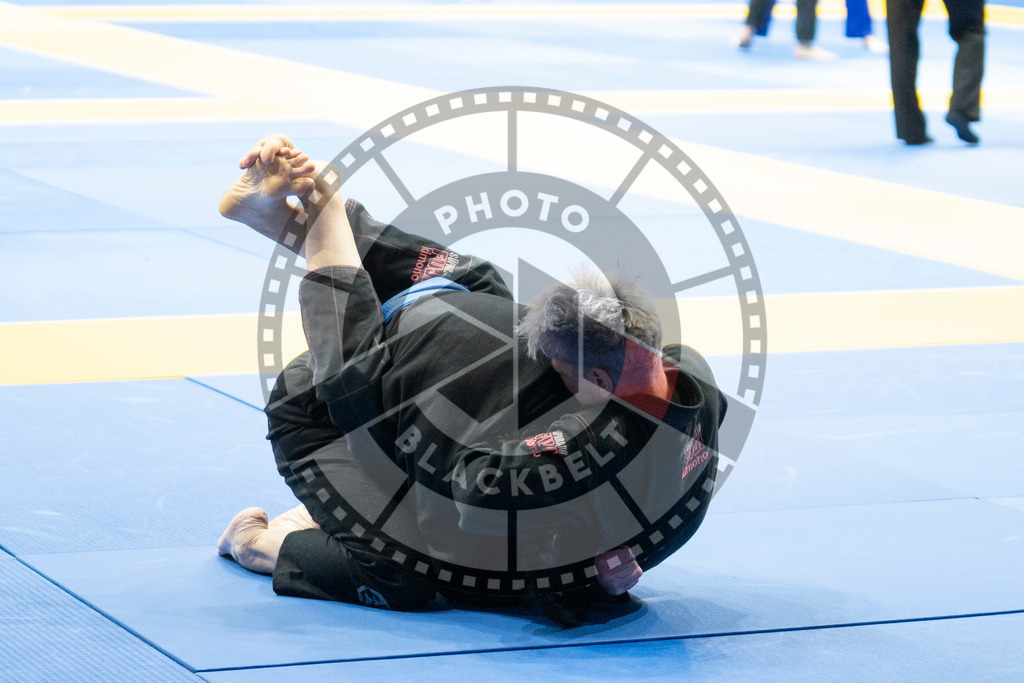 20240122PBB5126 | Fighters compete during the second day of the IBJJF European Championship in Paris, France, on January 22, 2024.