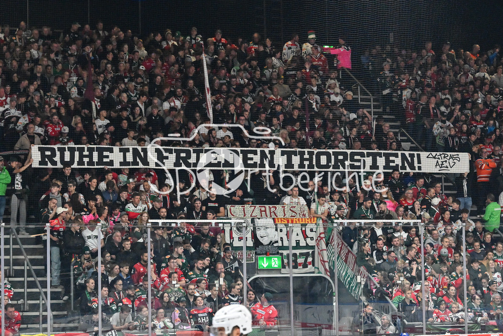 Augsburger Panther - Adler Mannheim | Spruchband Thorsten