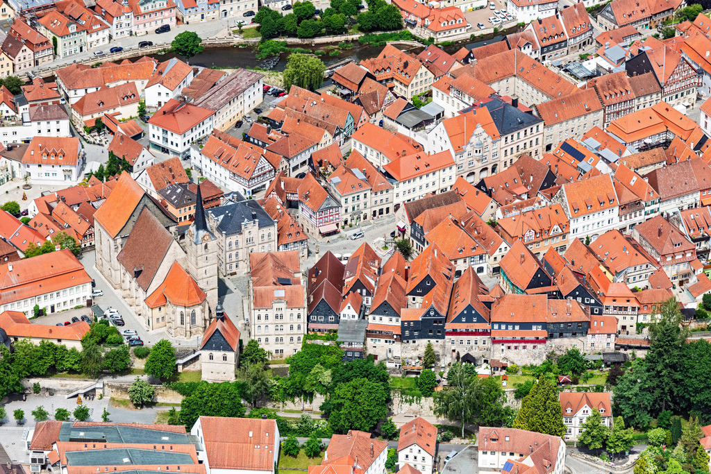 dr__0065640.jpg | KRONACH 15.06.2021 Altstadtbereich und Innenstadtzentrum in Kronach im Bundesland Bayern, Deutschland. // Old Town area and city center in Kronach in the state Bavaria, Germany. Foto: Daniel Reiter