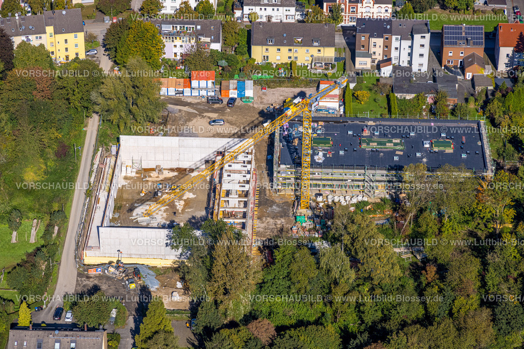 Witten241000386 | Luftbild, Baustelle für neues Bildungsquartier im Park der Generationen, Westfeldstraße, Annen, Witten, Ruhrgebiet, Nordrhein-Westfalen, Deutschland