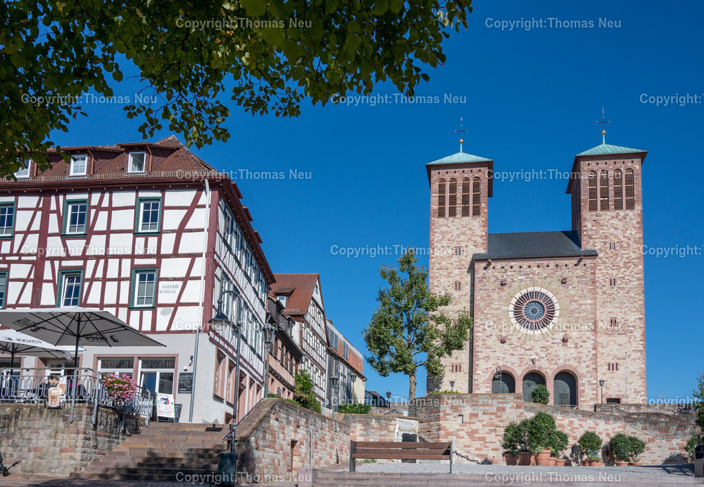 DSC_5945 | bbe, Bensheim, Marktplatz mit Kirche Sankt Georg,, Bild: Thomas Neu