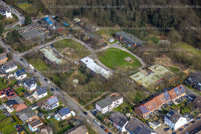 Duisburg240302637 | Luftbild, Park mit Kinderdorf-Duisburg Kinderbetreuungseinrichtung städt. Kindertageseinrichtung Walderbenweg und städt. Kindertageseinrichtung Rotdornstraße, Großenbaum, Duisburg, Ruhrgebiet, Nordrhein-Westfalen, Deutschland, Duisburg-S