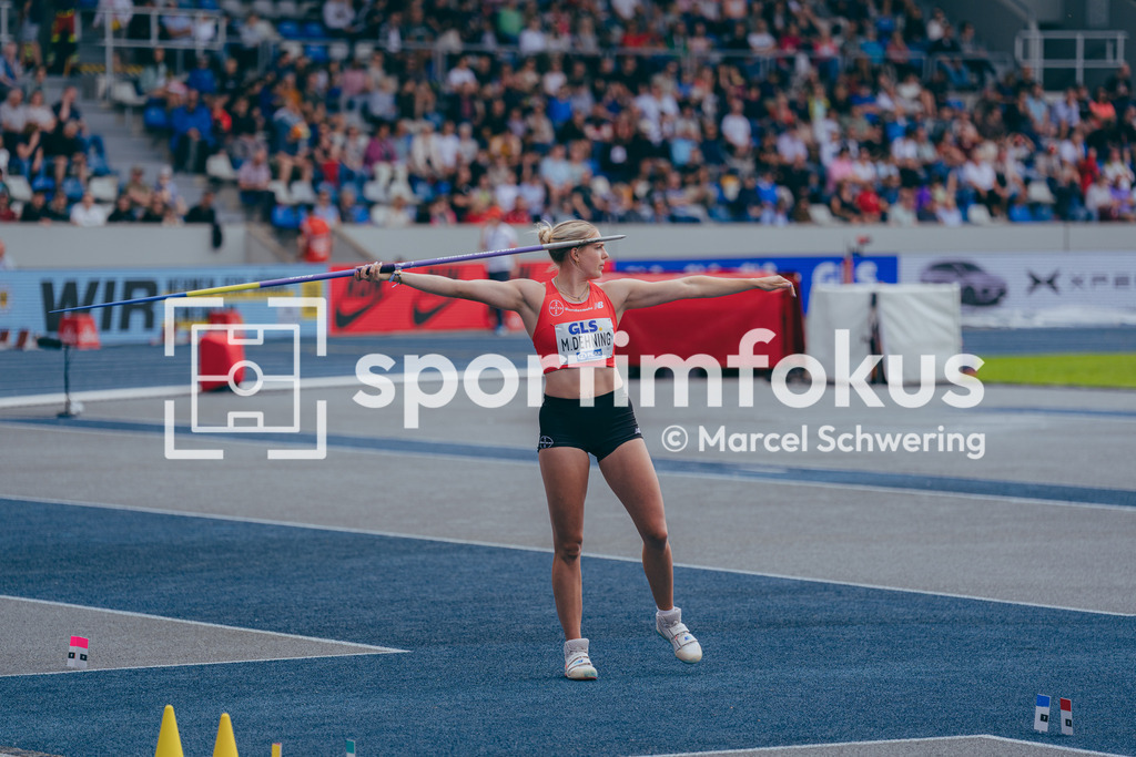 Deutsche Meisterschaften der Frauen und Männer 2026 | Marie Dehning, TSV Bayer 04 Leverkusen, Speerwurf, Deutsche Meisterschaften der Frauen und Männer 2026, Lohrheidestadion Bochum-Wattenscheid, 26.07.2026. Foto: Marcel Schwering / sportimfokus - Realisiert mit Pictrs.com
