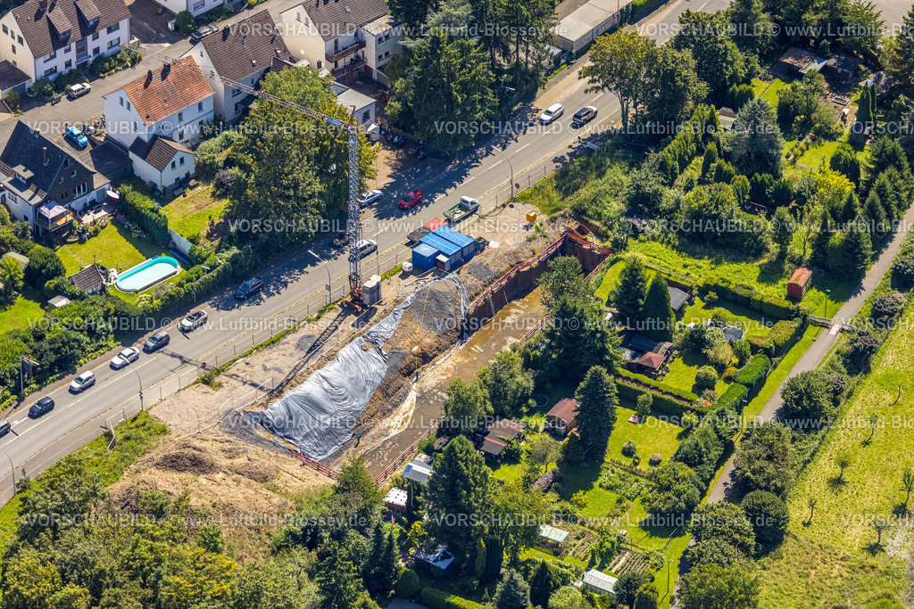 Witten230800691 | Luftbild, Baustelle an der Herbeder Straße Ecke Alter Fährweg, Heven, Witten, Ruhrgebiet, Nordrhein-Westfalen, Deutschland