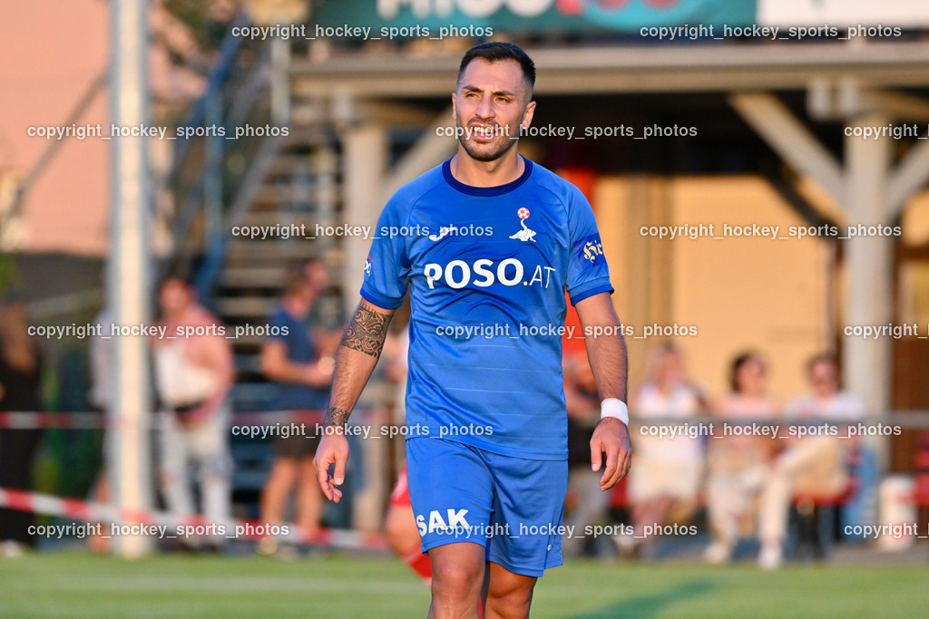 SV St.Jakob vs. SAK | #10 Yosifov Svetlozar Angelov SAK, SV St.Jakob vs. SAK, SV St.Jakob vs. SAK am 23.08.2024 in St. Jakob im Rosenthal (Sportplatz St. Jakob), Austria, (Photo by Bernd Stefan)