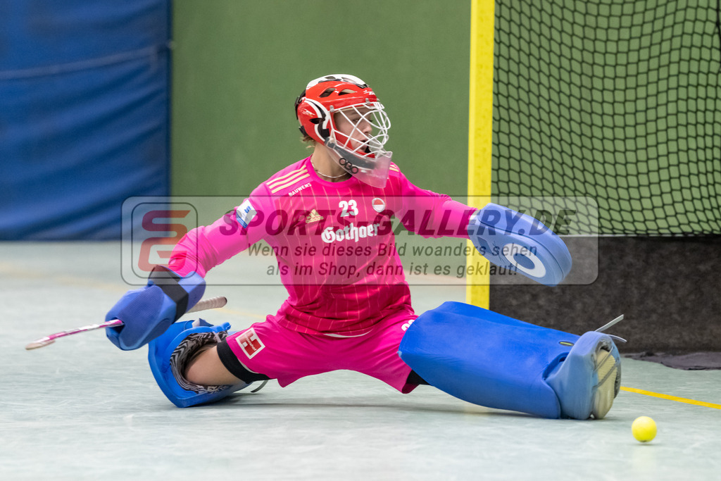 SFE_20230108_0034 | 1. Bundesliga Hockey Damen Rot-Weiss Köln - Düsseldorfer HC am 08.01.2023 in Köln (KTHC Stadion Rot-Weiss Köln Tennis and Hockey Club), Photo: Stephan Fehrmann 2022 (Sports-Gallery),Lisa Höllriegl ( Torfrau Rot-Weiss Köln #23 )