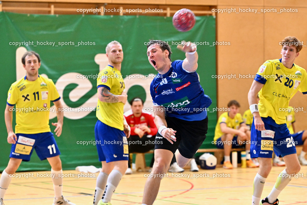 SC Ferlach vs. UHC Hollabrunn | #11 FALTHANSL-SCHEINECKER Florian UHC Hollabrunn, #7 RADJENOVIC Rade UHC Hollabrunn, #10 Perkusic Toni SC Ferlach, #20 LORENZ Fabian UHC Hollabrunn, SC Ferlach vs. UHC Hollabrunn, SC Ferlach vs. UHC Hollabrunn am 20.09.2025 in Ferlach (Ballspielhalle Ferlach), Austria, (Photo by Bernd Stefan)