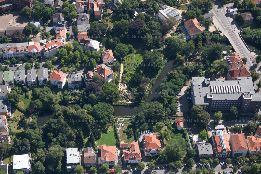 4035552 | BRAUNSCHWEIG 31.07.2020 Uferbereiche am Flußverlauf der Oker am botanischen Garten der TU Braunschweig in Braunschweig im Bundesland Niedersachsen, Deutschland. Weiterführende Informationen bei: Technische Universität Braunschweig. // Riparian zones on the course of the river Oker at the botanical garden of the TU Braunschweig in Brunswick in the state Lower Saxony, Germany. Further information at: Technische Universitaet Braunschweig. Foto: Gerhard Launer