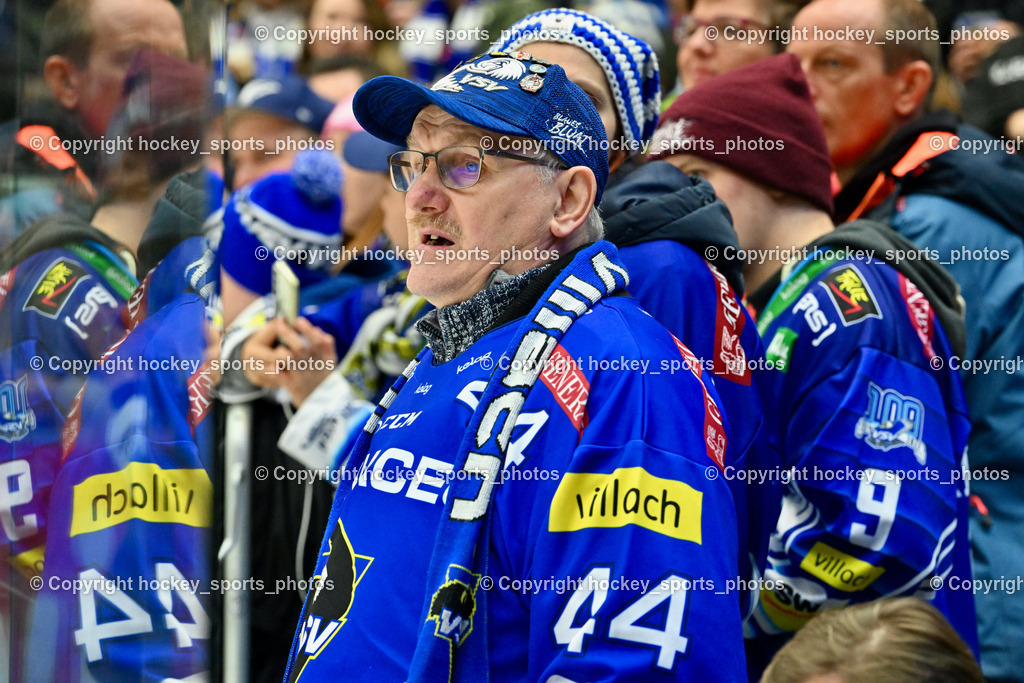 EC VSV vs. HC Bozen 16.2.2024 | EC VSV Fan, EC VSV vs. HC Bozen 16.2.2024, EC VSV vs. HC Bozen 16.2.2024 am 16.02.2024 in Villach (Stadthalle Villach), Austria, (Photo by Bernd Stefan)