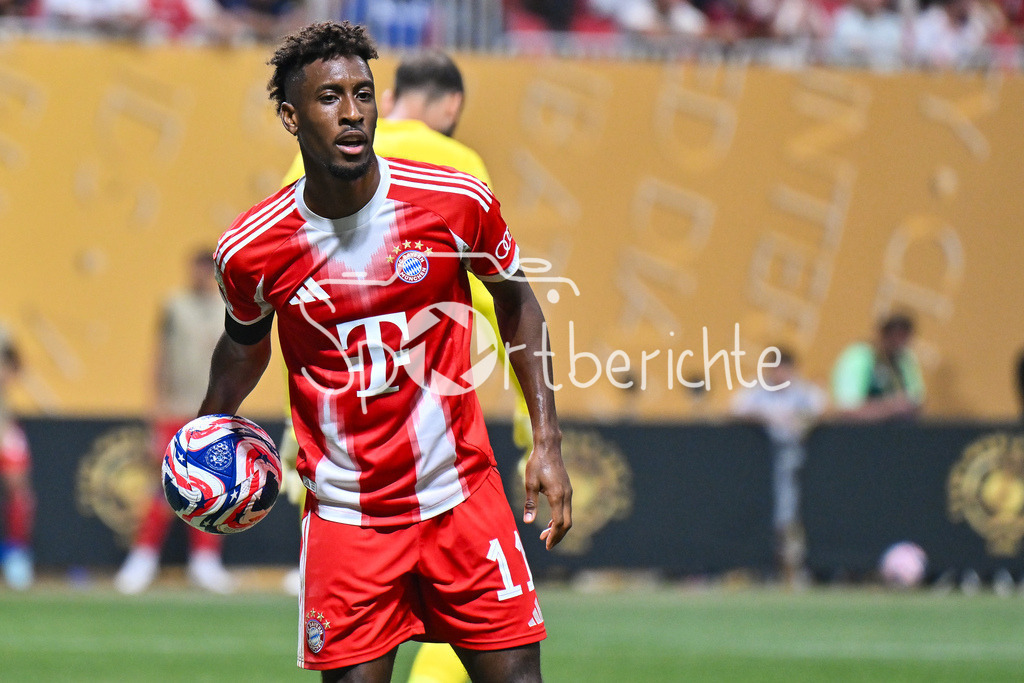 Paris Saint Germain - FC Bayern München | im Bild Kingsley COMAN (FC Bayern Muenchen 11) / Einzelfoto / Freisteller / FIFA Club World Cup: Paris Saint Germain - FC Bayern Muenchen, Mercedes Benz Stadium am 05.07.2025 / NOT FOR SALE IN USA