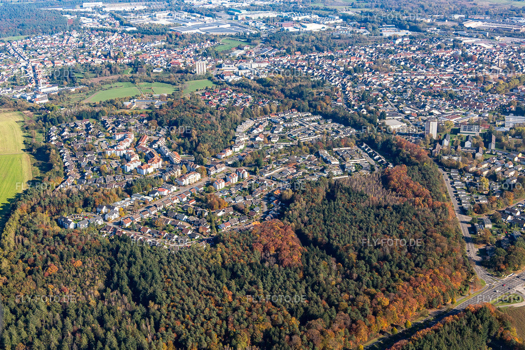 Ortschaft im Wald von Westen | Luftbild: Ortschaft im Wald von Westen im Ortsteil Erbach in Homburg im Bundesland Saarland in Deutschland. Foto: IMG_143843.jpg vom 27.10.2024 durch ©2025 Werner Riehm fly-foto.de/copyright - Realisiert mit Pictrs.com