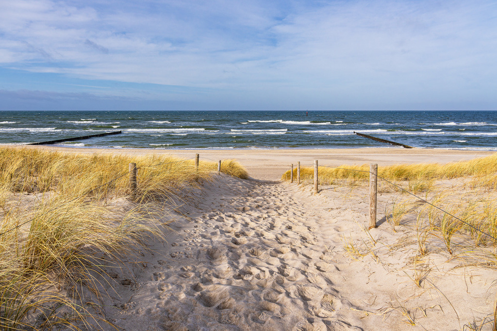 Strand an der Küste der Ostsee in der Nähe von Graal Müritz | Strand an der Küste der Ostsee in der Nähe von Graal Müritz.