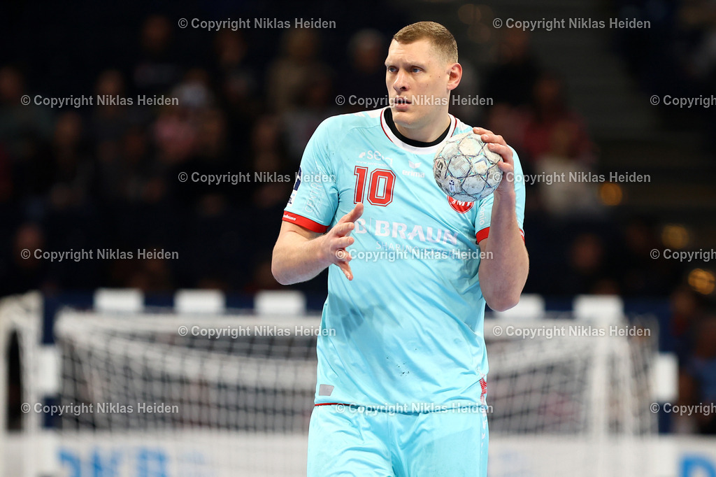 NH_HSVHamburg_MTMelsungen_HandballBundesliga_22022026 | #10 Dainis Kristopans (MT Melsungen)Handball I Herren I Bundesliga (Daikin HBL) I Saison 2025-2026 I 22. Spieltag I Handball Sport Verein Hamburg - MT Melsungen I 22.02.2026 I Barclays Arena