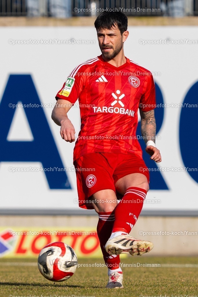 xYDR23022502051 | 23.02.2025, xydrx, Fußball, Fortuna Düsseldorf II (U23) - MSV Duisburg, Regionalliga West, Paul-Janes-Stadion: Danny Latza (Düsseldorf II #18)