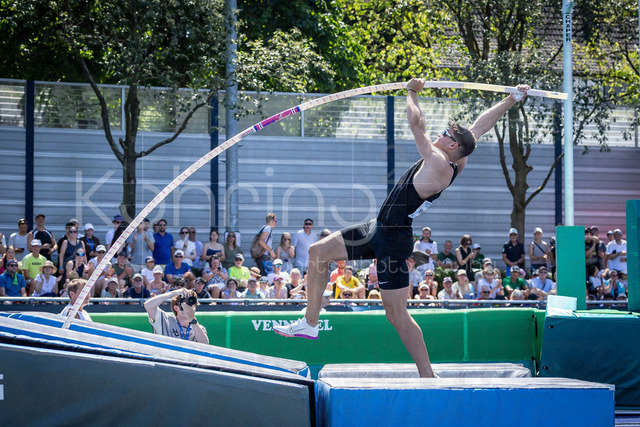 Multisport Event; Ratingen, 28.06.2026 | RATINGEN, GERMANY - JUNE 28, 2026 : Marcel Meyer (GER / Germany) competing in the pole vault during the Multisport Event at Stadion Ratingen on June 28, 2026 in Ratingen, Germany.