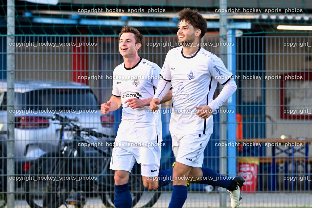 SAK vs. ATUS Velden 19.4.2024 | #11 Marco Raunegger ATUS Velden, #19 Martin Sertschnigg ATUS Velden, SAK vs. ATUS Velden 19.4.2024, SAK vs. ATUS Velden am 19.04.2024 in Klagenfurt (Sportpark Welzenegg), Austria, (Photo by Bernd Stefan)