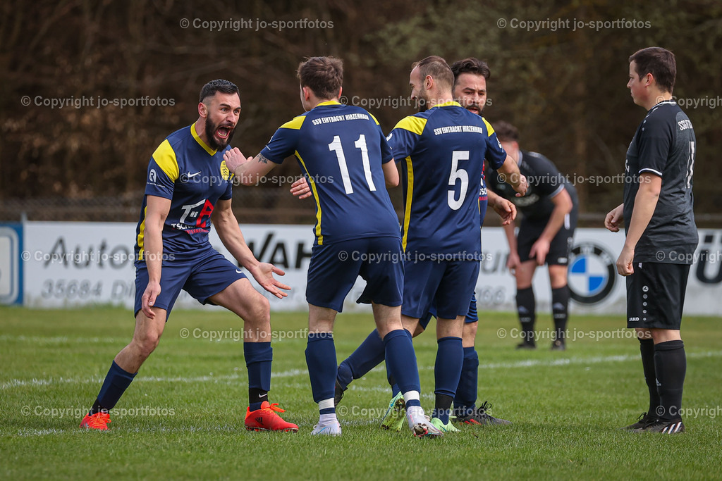 BQ3I2915 | 23.04.2023; Kreisliga C Dillenburg; Rasenplatz Hirzenhain; SSV Hirzenhain - SSG Breitscheid II; Ergebnis: 5:0 (3:0)