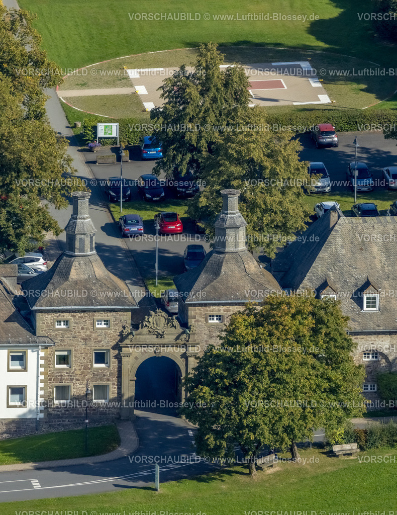 Schmallenberg230910823 | Luftbild, Klostertor vom Kloster Grafschaft, Grafschaft, Schmallenberg, Sauerland, Nordrhein-Westfalen, Deutschland