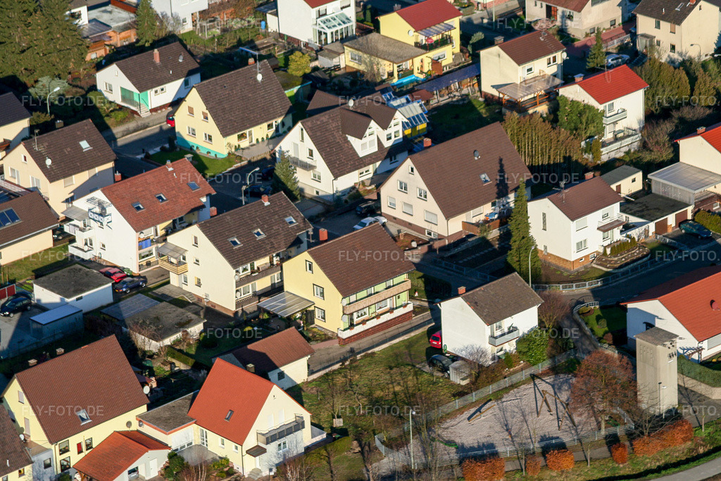 Luftbild: Mozartstr in Hatzenbühl im Bundesland Rheinland-Pfalz in Deutschland. Foto: IMG_0202.jpg vom 10.12.2005 durch Werner Riehm/FLY-FOTO.de