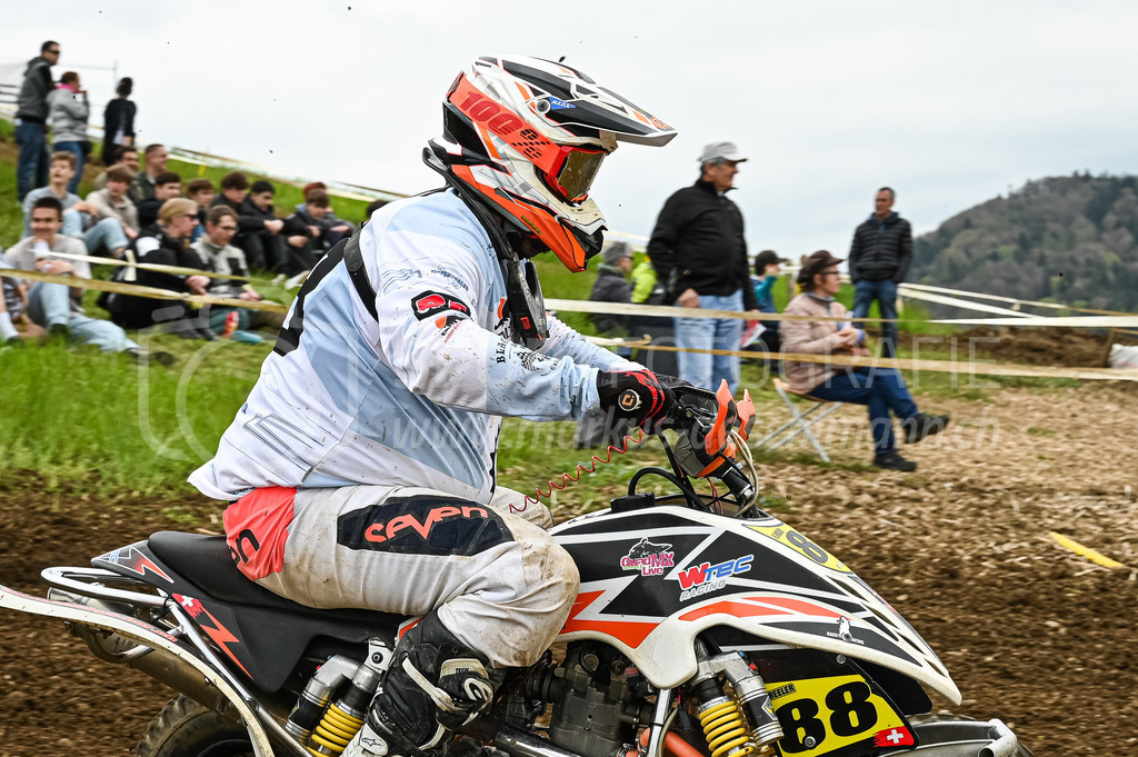 Motocross Schlatt bei Winterthur - 30. April 2023 | #88 Beeler Fabian aus Kloten (CH) auf W Tec KTM in der Kategorie Quad am Motocross Schlatt bei Winterthur, 30. April 2023. 
Instagram: @mx_schlatt | @mc_wila | @sam_schweiz
Bild: Sportfotografie Markus Aeschimann | www.markus-aeschimann.ch - Realisiert mit Pictrs.com