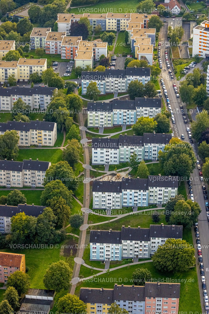 Hagen230903895 | Luftbild, Reihenhaus Mietshäuser Wohnsiedlung Ährenstraße, Twittingstraße, Haspe-West, Hagen, Ruhrgebiet, Nordrhein-Westfalen, Deutschland