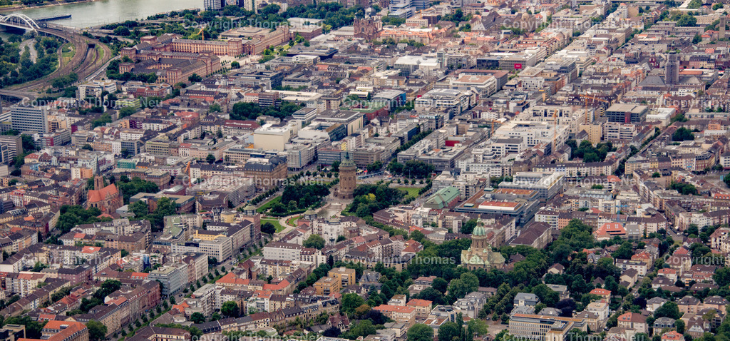 DSC_3693 | Luftbild,  Mannheimer Innenstadt,   Bild. Thomas Neu